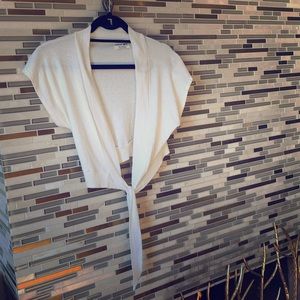 White Michael Stars spring shrug top